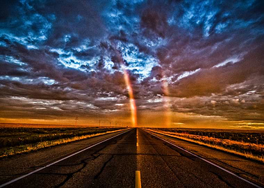 Sunset New Mexico Highway