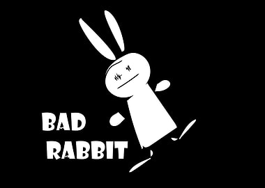 Bad rabbit illustration w