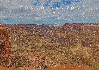Grand Canyon Stylised