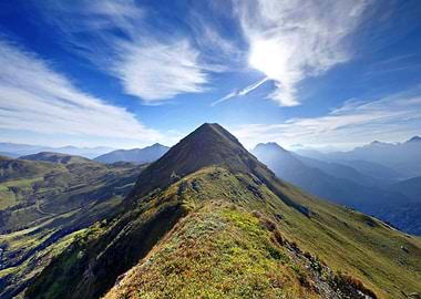 Mountains blue Sky Nature