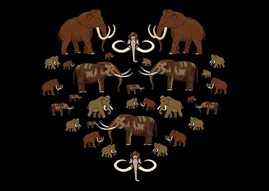 Funny Mammoth Design For P