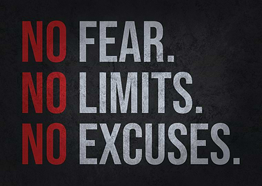 No Fear No Excuses