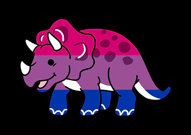 Triceratops Bi Pride