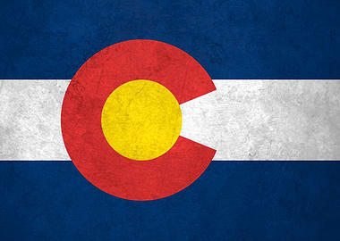 Flag of Colorado on Wall