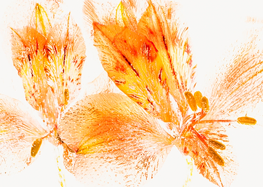 Alstroemeria in ice 3