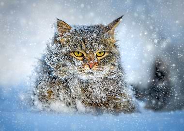 Covered with snow cat