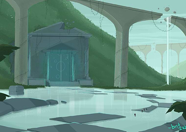 Waterfall Jungle Ruins