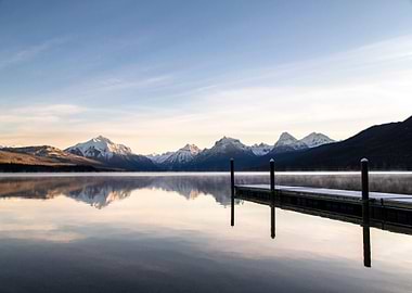 Mountains at Lake Nature