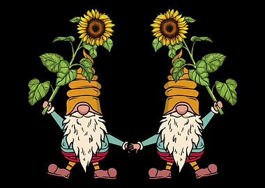 Cute Sunflower Gnomes