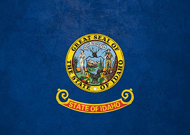 Flag of Idaho on Wall