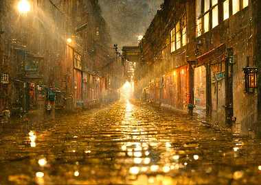 Rainy alley