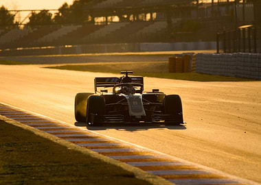 Grosjean Sunset Barcelona