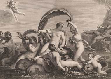 Nereid Nymphs And Cyclops