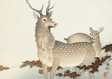 Couple of deers 1900
