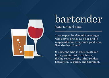 Funny Bartender Definition
