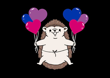 Hedgehog Bi Pride