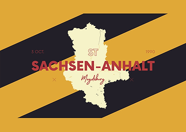 Sachsen Anhalt Map Germany