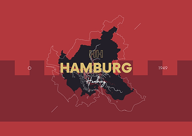 Hamburg Map Germany
