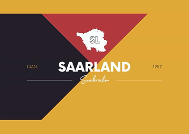 Saarland Map Germany