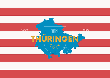 Thuringen Map Germany