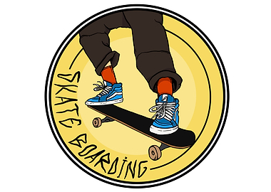 Skateboarding logo