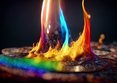Rainbow Flames