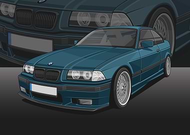 Bmw car poster