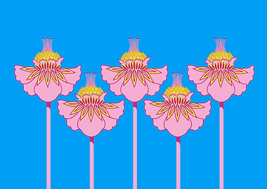 Indian Exotic Pink Flowers