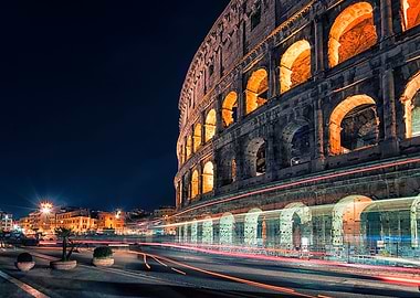 Colosseum At Night