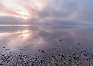 Morning reflections, lake
