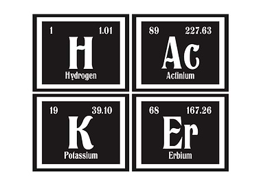 Hacker Table of Elements