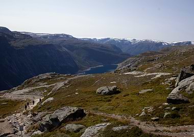Colorful mountain view