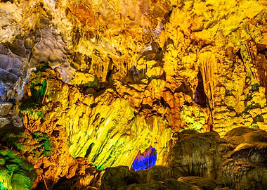 Colorful stalactites