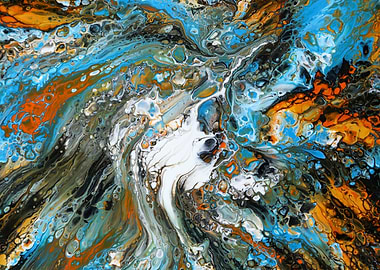 Abstract Acrylic Painting