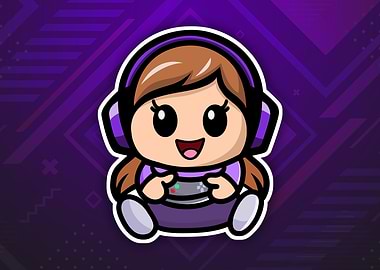 Kawaii Chibi Gamer Girl