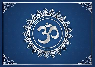 Hindu Ohm Symbol Silver