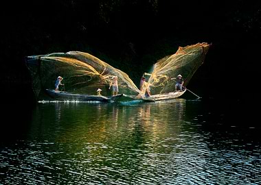 Casting fishing nets