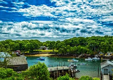 Port in Bristol Maine