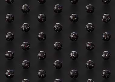 Dark terrazzo sphere