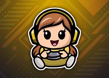 Kawaii Chibi Gamer Girl