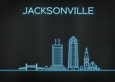Jacksonville City Skyline