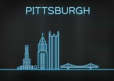 Pittsburgh City Skyline
