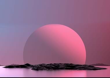 Abstract Planet Landscape
