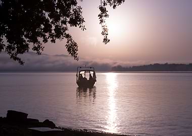 Summer foggy morning