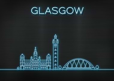 Glasgow City Skyline