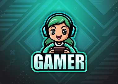 Gamer Girl Teal