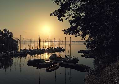 Misty morning on the lake