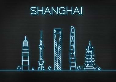 Shanghai City Skyline