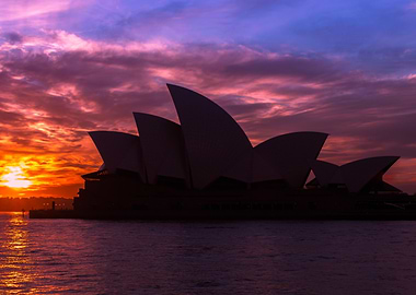 Opera House at sunset