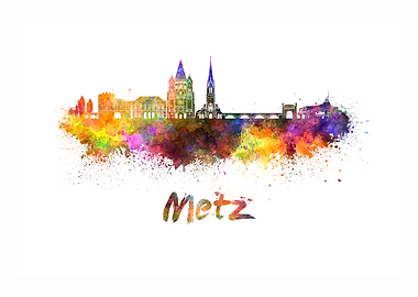 Metz skyline